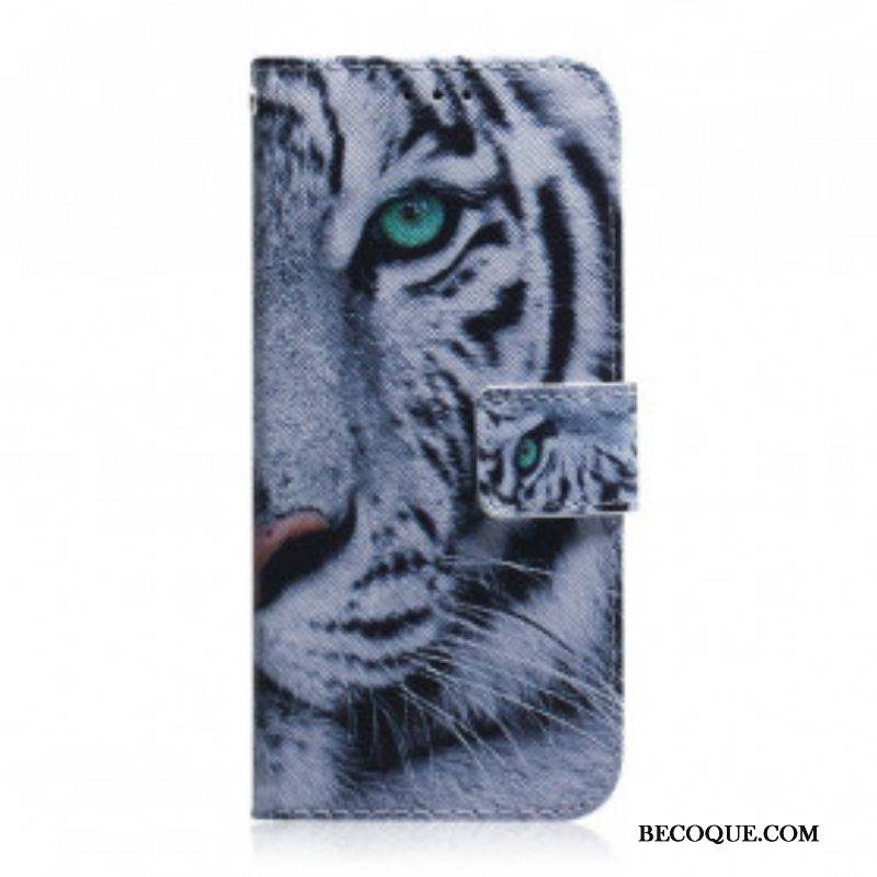 Housse Motorola Edge 20 Face de Tigre