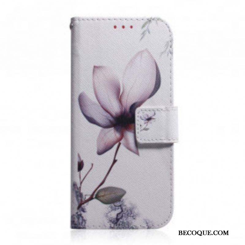 Housse Motorola Edge 20 Fleur Vieux Rose