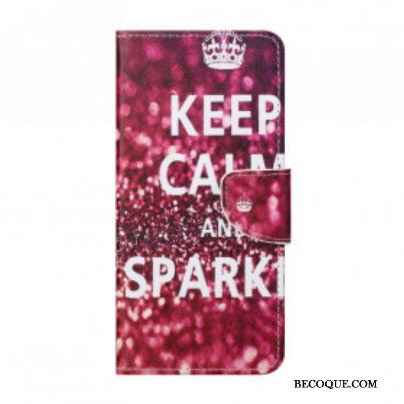 Housse Motorola Edge 20 Keep Calm and Sparkle