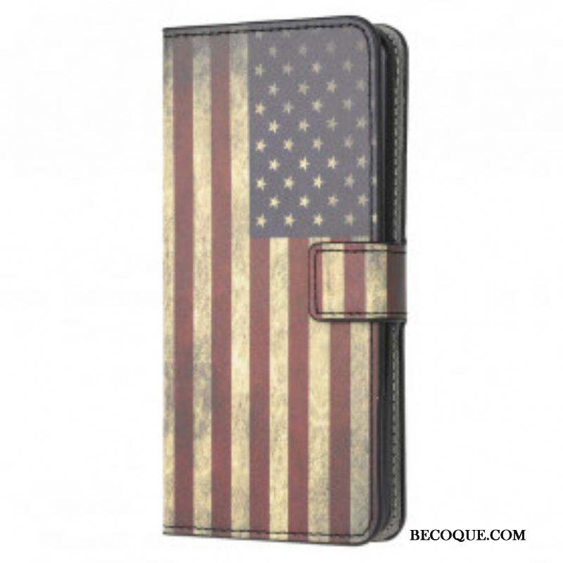 Housse Motorola Edge 20 Lite Drapeau Américain