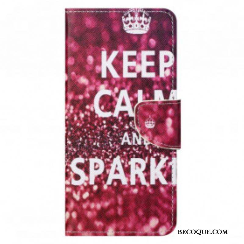 Housse Motorola Edge 20 Pro Keep Calm and Sparkle