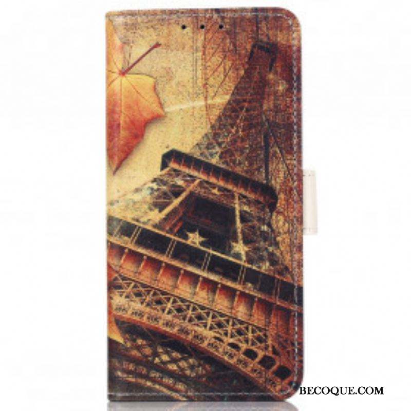 Housse Motorola Edge 20 Pro Tour Eiffel En Automne