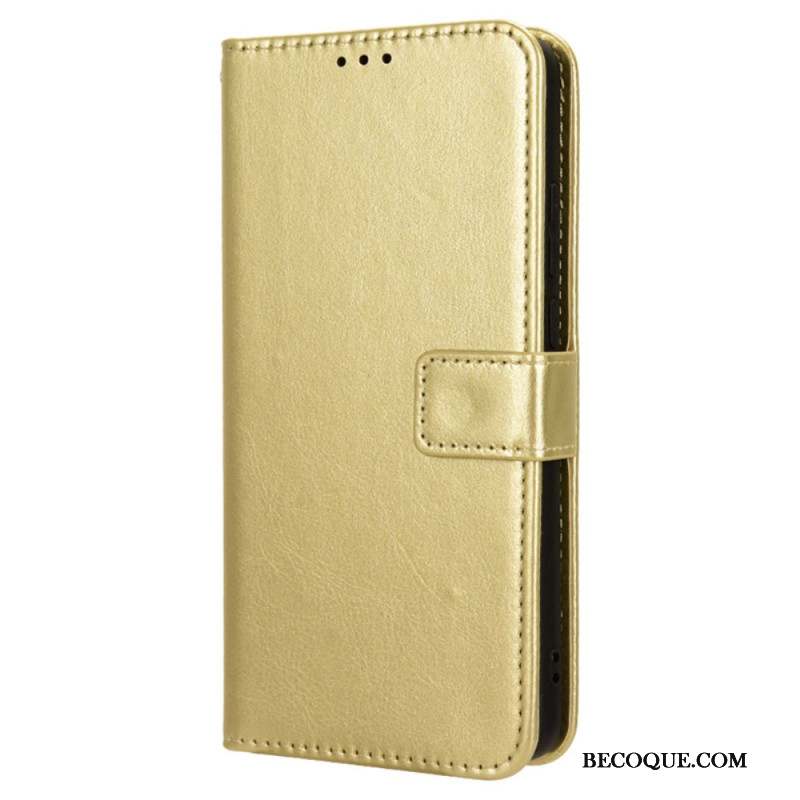 Housse Motorola Edge 50 Fusion Simili Cuir Flashy à Lanière