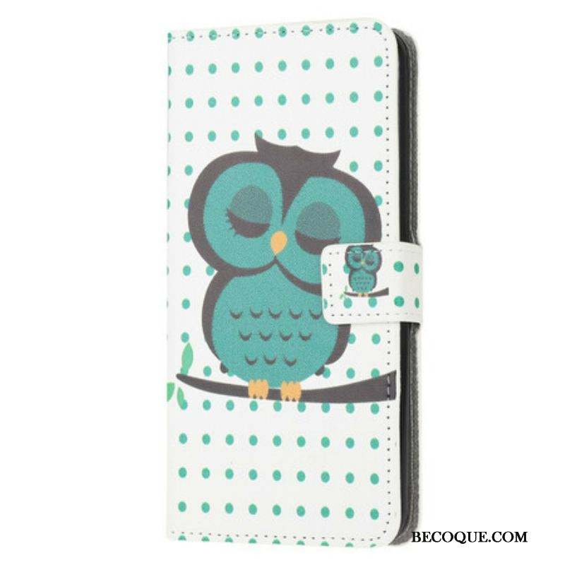 Housse Samsung Galaxy A12 / M12 Hibou Endormi