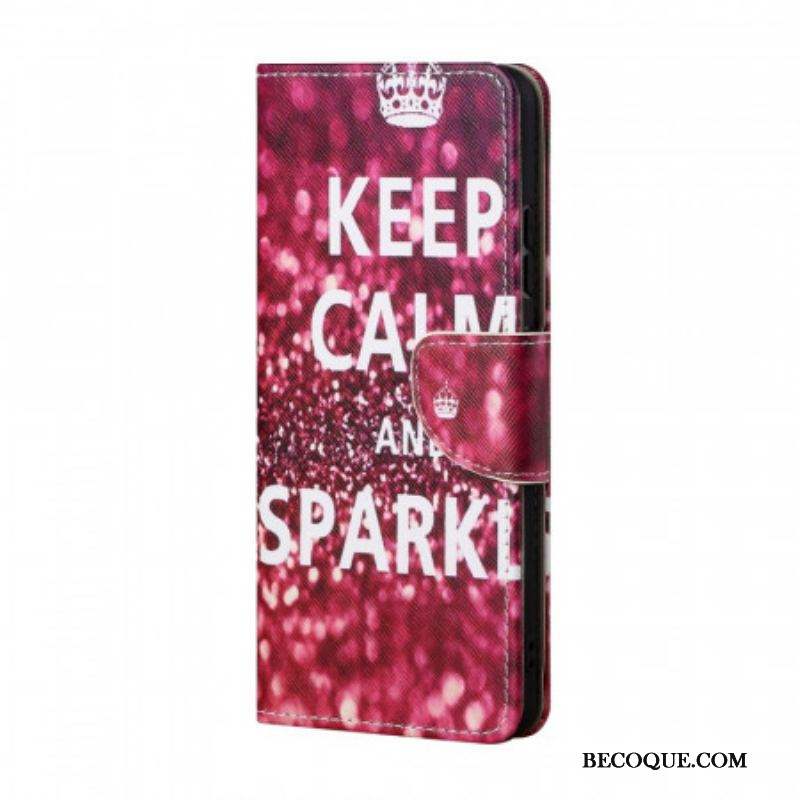 Housse Samsung Galaxy A13 5G Keep Calm and Sparkle