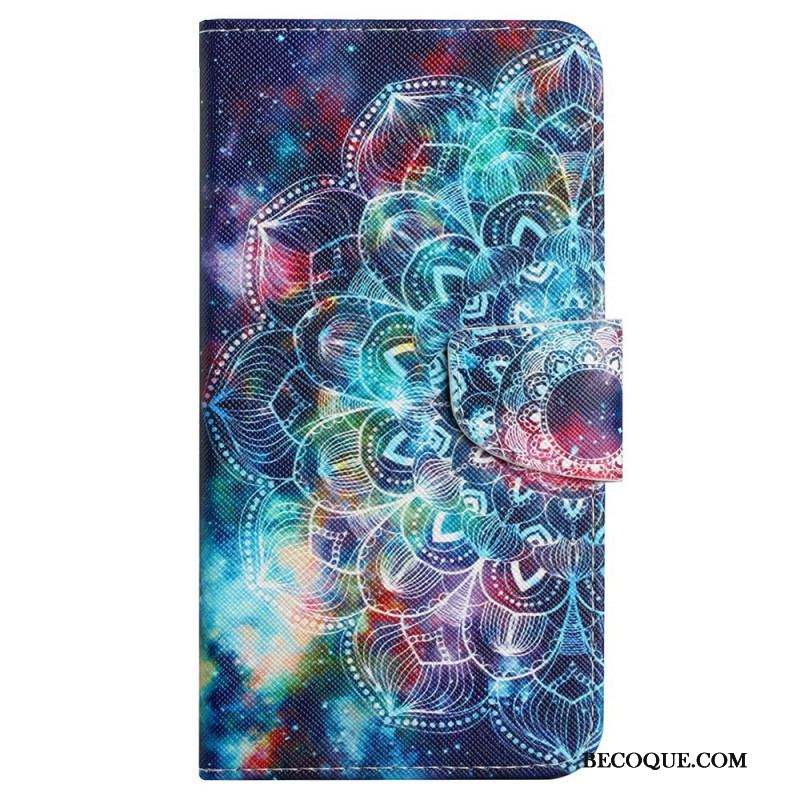 Housse Samsung Galaxy A13 Flashy Mandala à Lanière