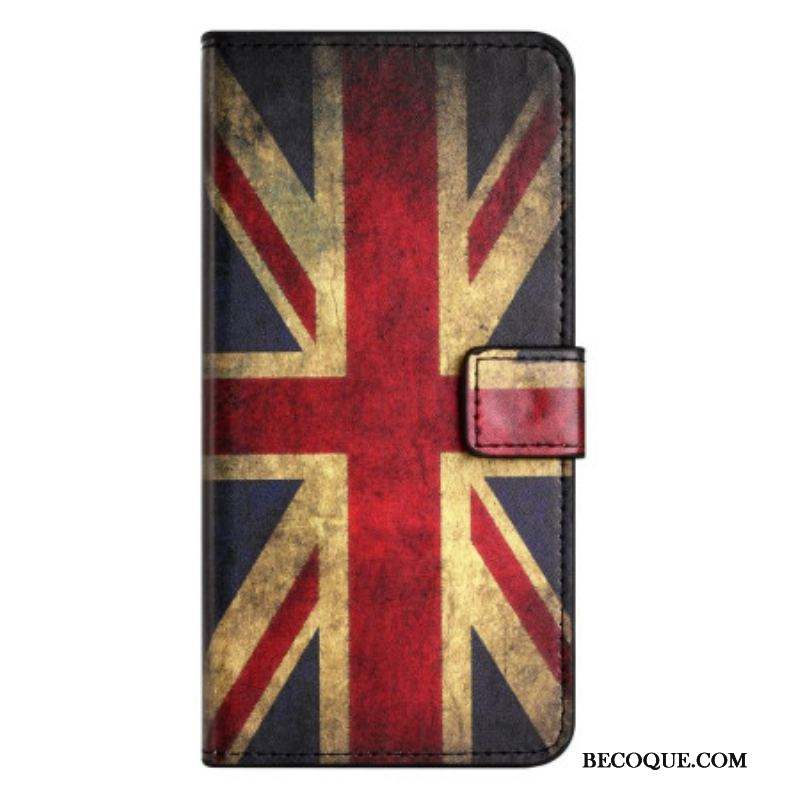 Housse Samsung Galaxy A14 5G / A14 Drapeau Anglais Vintage