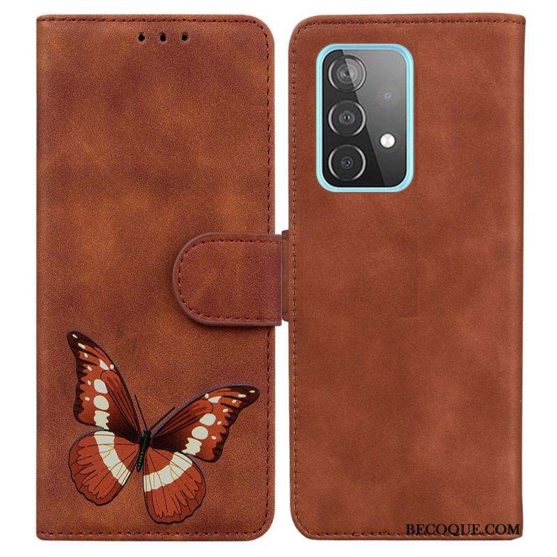 Housse Samsung Galaxy A52 4G / A52 5G / A52s 5G Skin-Touch Papillon