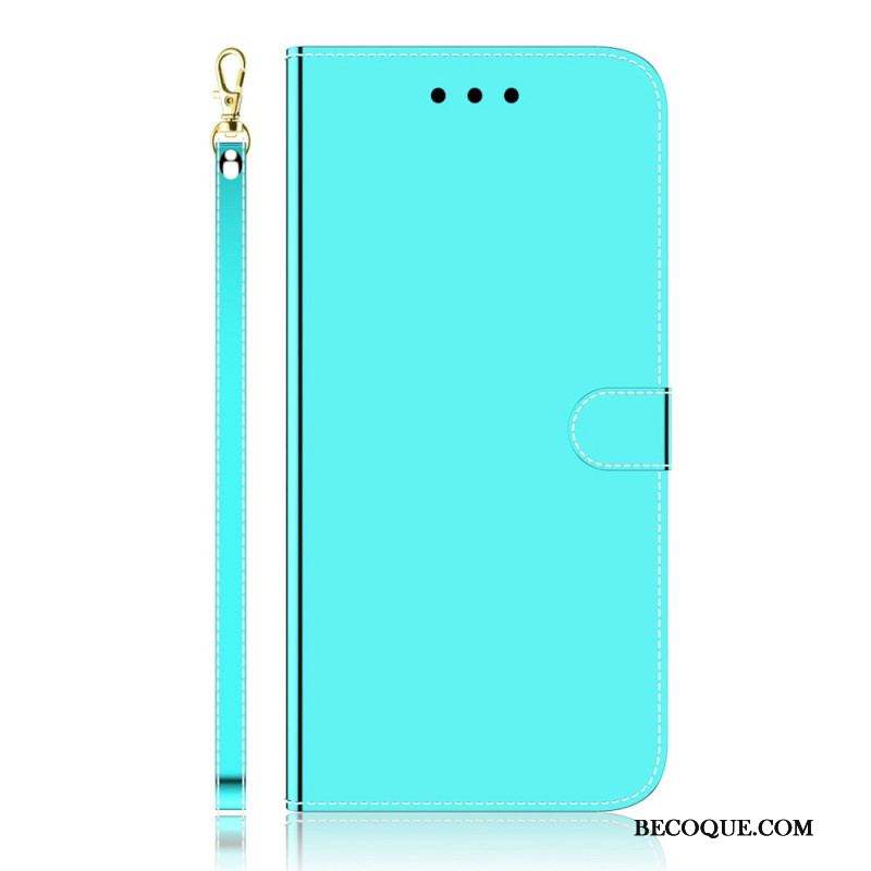 Housse Samsung Galaxy A53 5G Simili Cuir Couverture Miroir