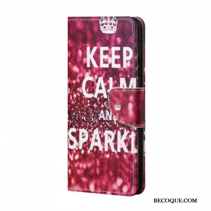 Housse Samsung Galaxy M23 5G Keep Calm and Sparkle