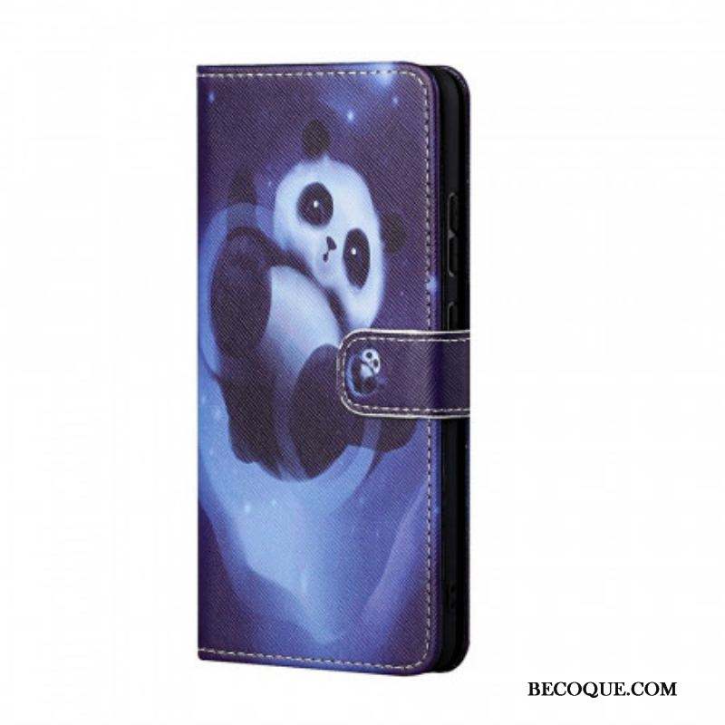 Housse Samsung Galaxy M23 5G Panda à Lanière