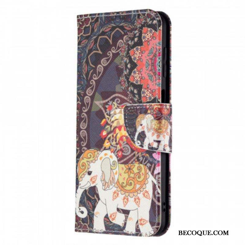 Housse Samsung Galaxy M32 Éléphant Indien