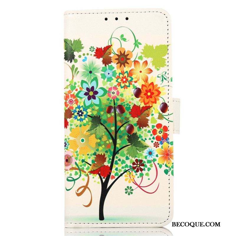 Housse Samsung Galaxy M53 5G Arbre Fleuri