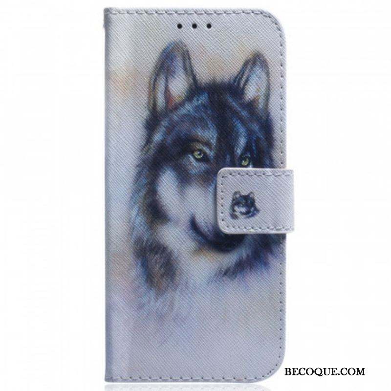 Housse Samsung Galaxy M53 5G Chien Aquarelle