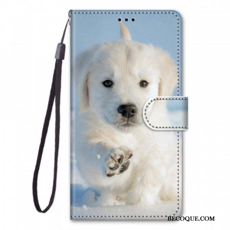 Housse Samsung Galaxy M53 5G Chien à Lanière