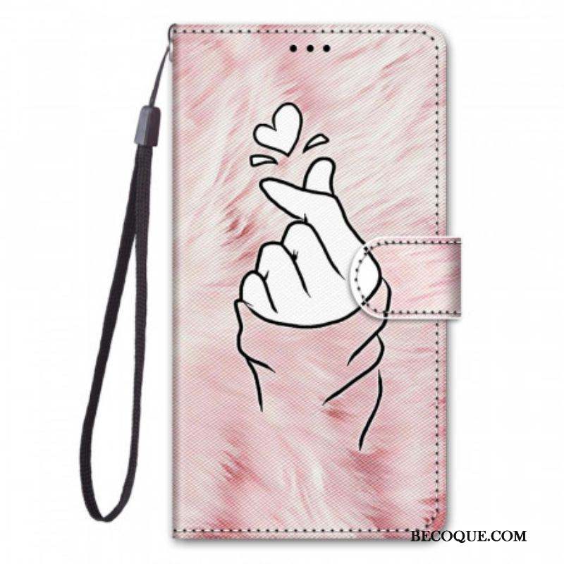 Housse Samsung Galaxy M53 5G Finger Heart