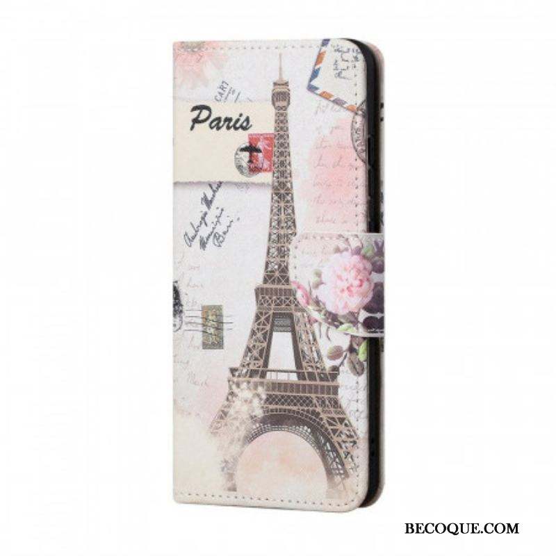 Housse Samsung Galaxy M53 5G Tour Eiffel Vintage