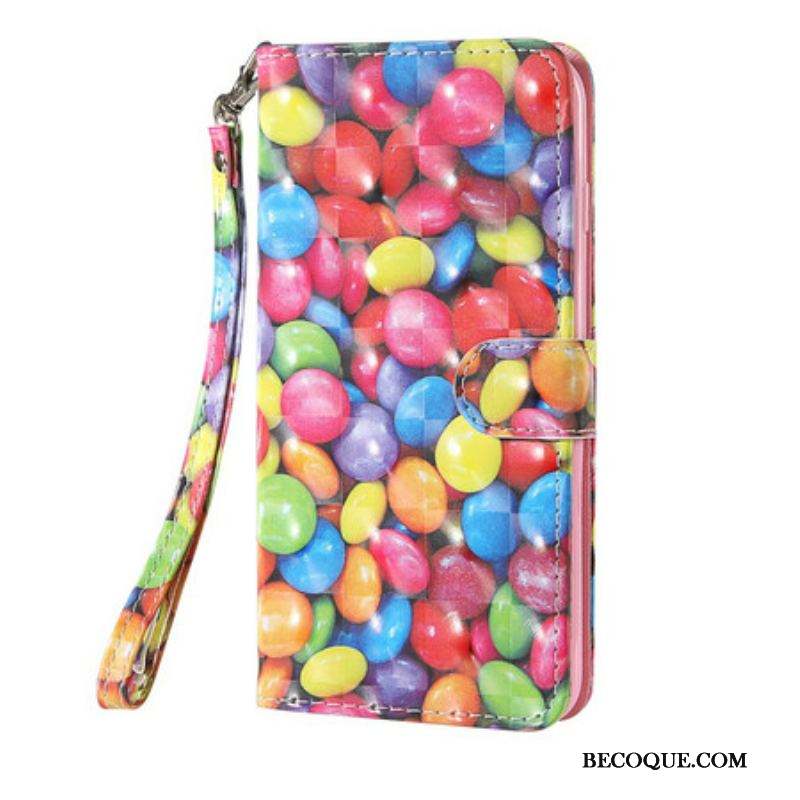 Housse Samsung Galaxy S20 FE Light Spot Bonbons avec Lanière