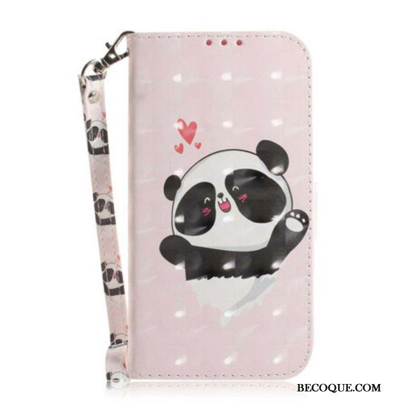 Housse Samsung Galaxy S20 FE Panda Love à Lanière