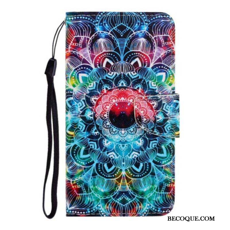 Housse Samsung Galaxy S20 Plus / S20 Plus 5G Flashy Mandala à Lanière