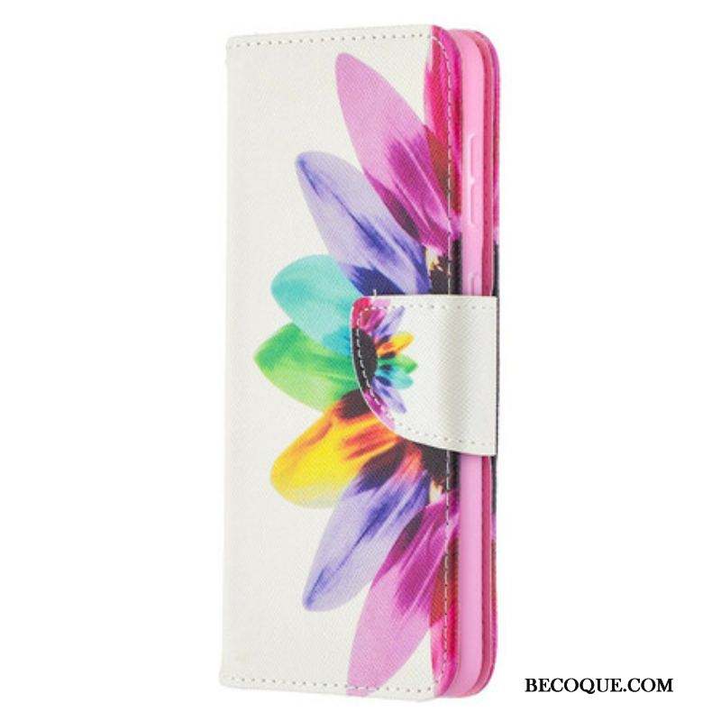 Housse Samsung Galaxy S21 5G Fleur Aquarelle