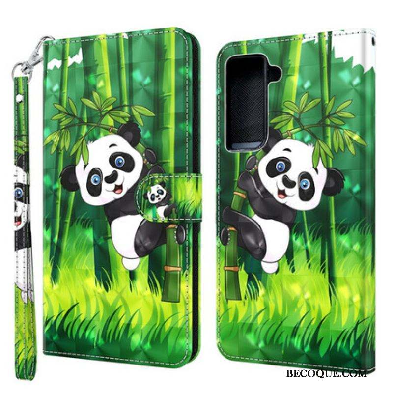 Housse Samsung Galaxy S21 5G Panda et Bambou