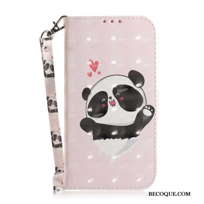 Housse Samsung Galaxy S21 5G Panda à Lanière