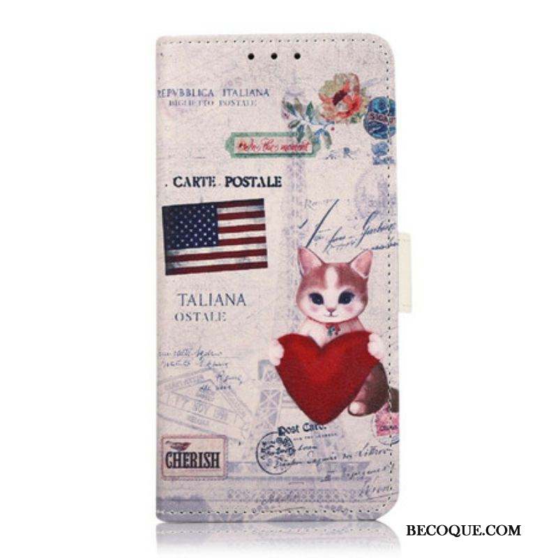 Housse Samsung Galaxy S21 FE Chat Voyageur