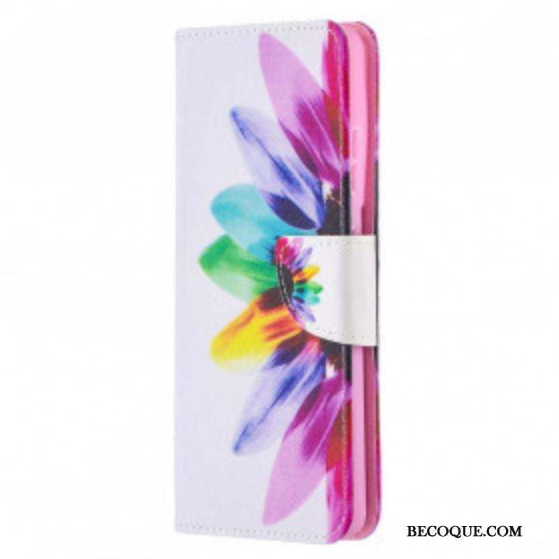 Housse Samsung Galaxy S21 Plus 5G Fleur Aquarelle