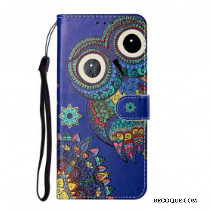 Housse Samsung Galaxy S21 Ultra 5G Hibou en Mandala