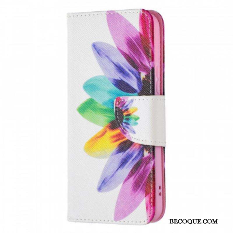 Housse Samsung Galaxy S22 5G Fleur Aquarelle