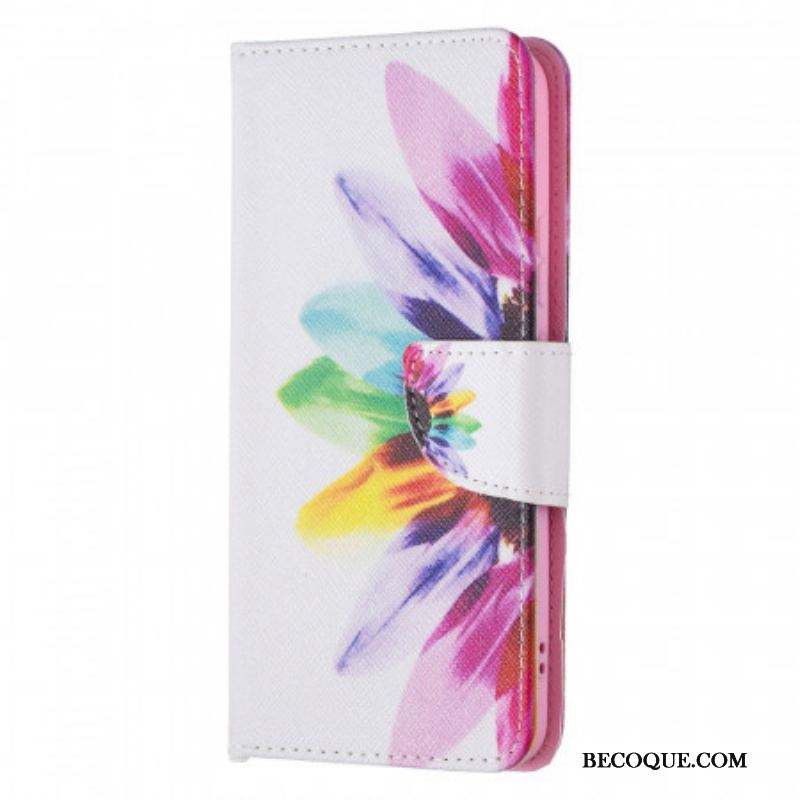 Housse Samsung Galaxy S22 Plus 5G Fleur Aquarelle