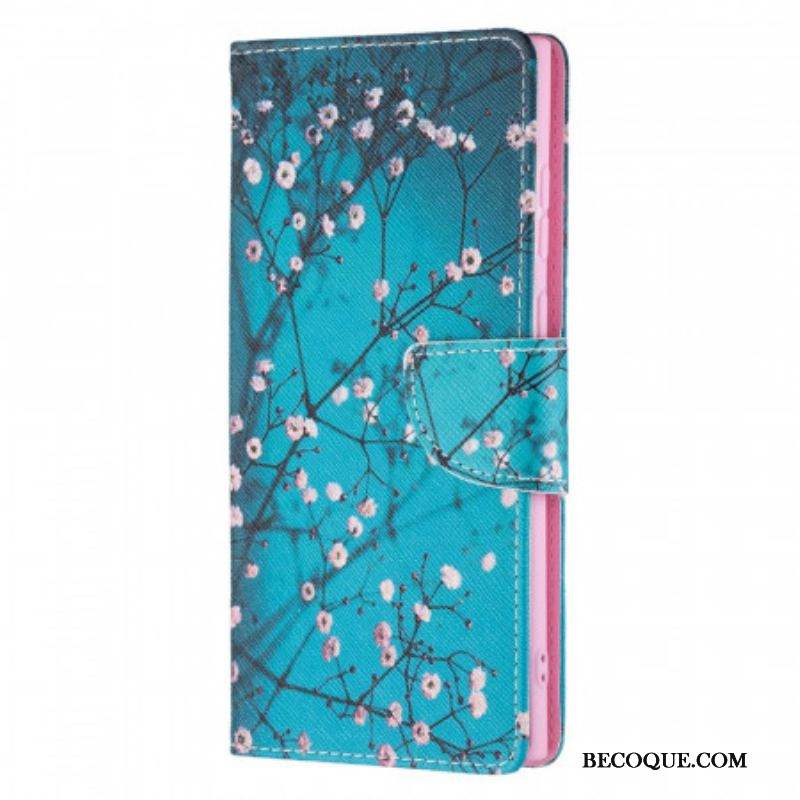 Housse Samsung Galaxy S22 Ultra 5G Arbre en Fleurs