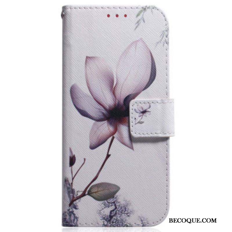 Housse Samsung Galaxy S23 5G Fleur Rose