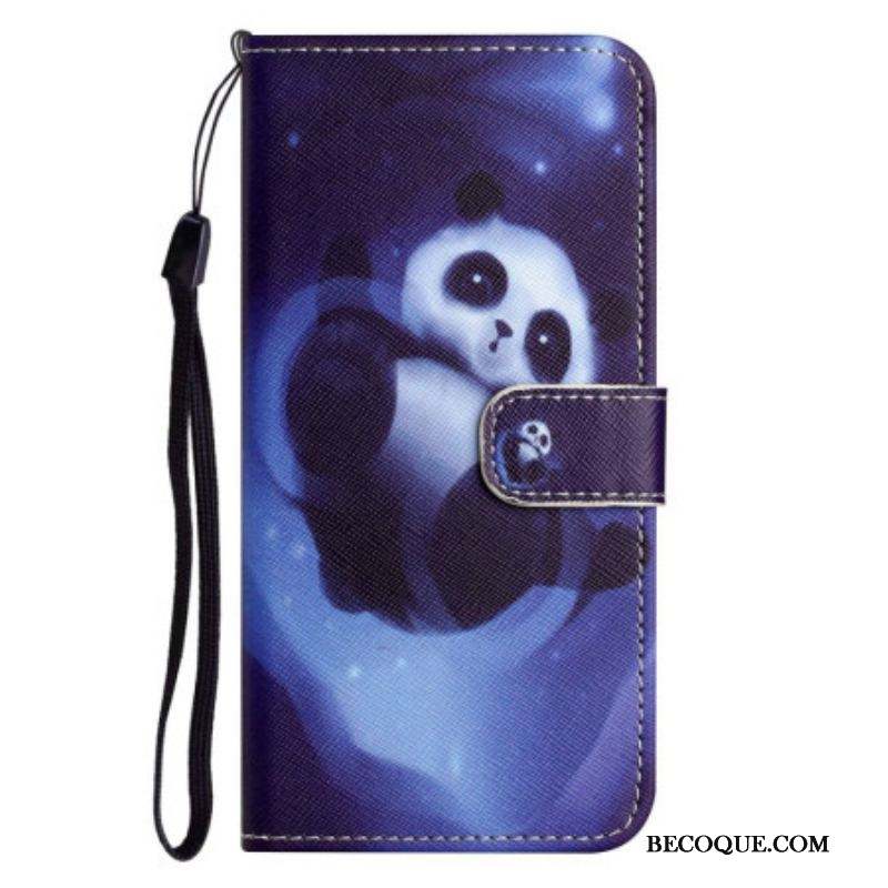 Housse Samsung Galaxy S23 5G Panda à Lanière