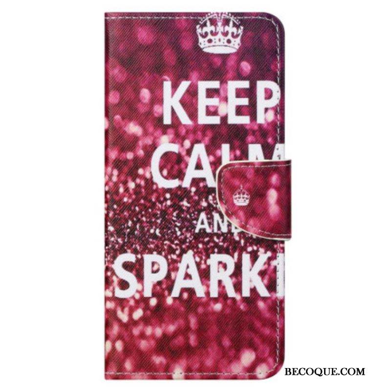 Housse Samsung Galaxy S23 Ultra 5G Keep Calm and Sparkle