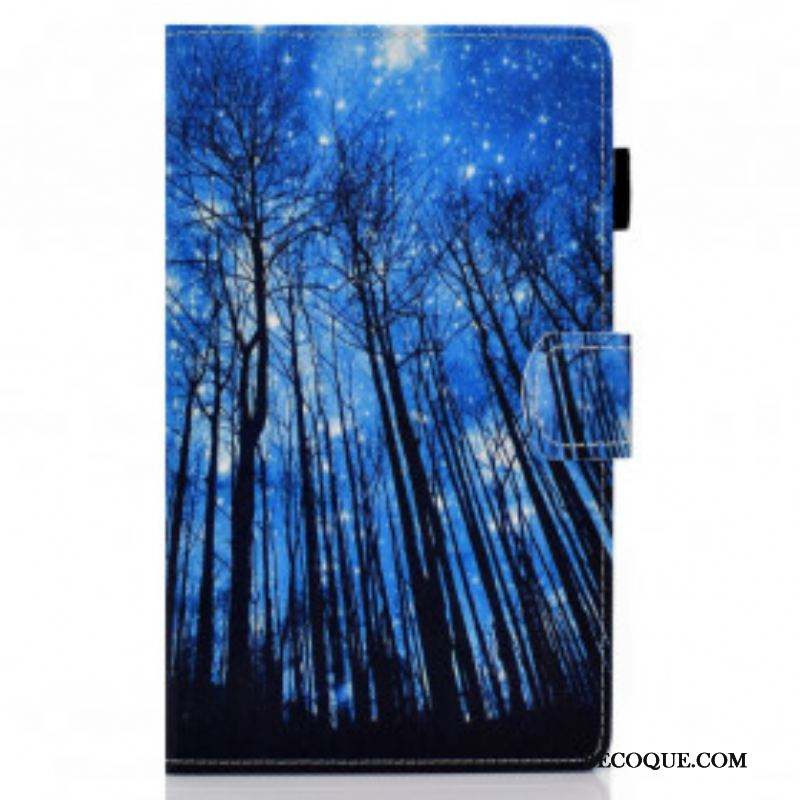 Housse Samsung Galaxy Tab A7 (2020) Forêt de Nuit