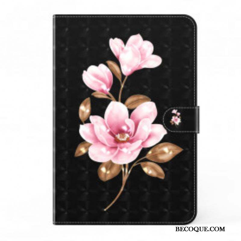 Housse Samsung Galaxy Tab A7 (2020) Light Spot Fleurs Roses