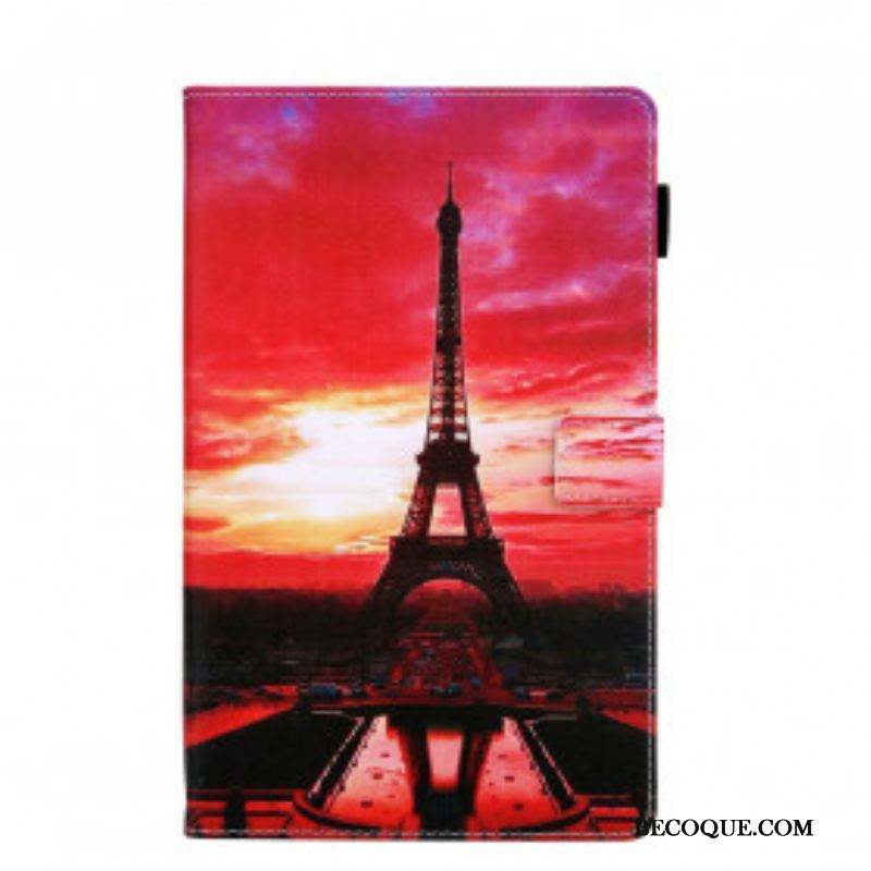 Housse Samsung Galaxy Tab A7 (2020) Sunset Tour Eiffel