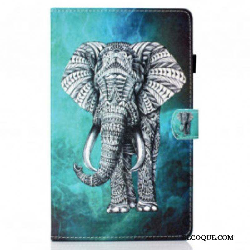 Housse Samsung Galaxy Tab A7 (2020) Éléphant Tribal