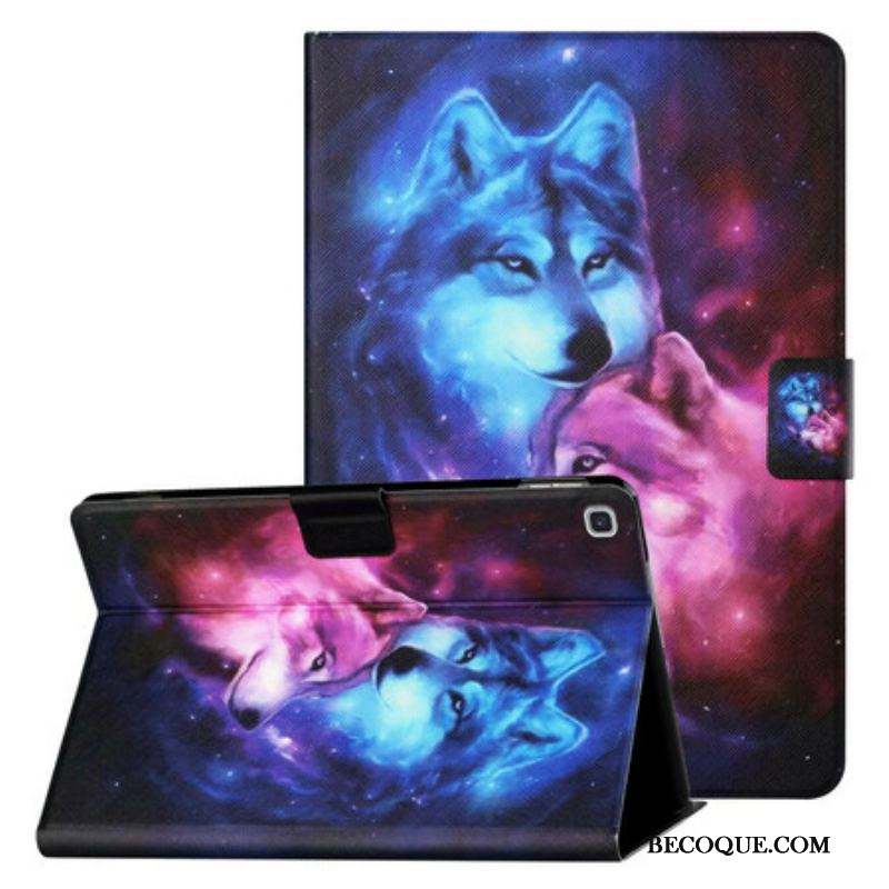 Housse Samsung Galaxy Tab A7 Lite Couple de Loups