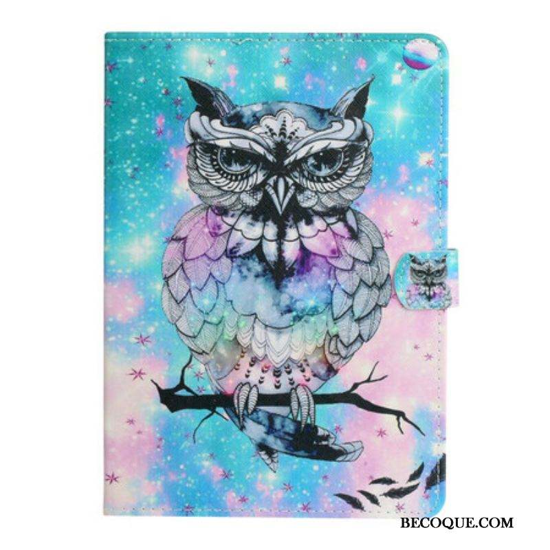 Housse Samsung Galaxy Tab A7 Lite Hibou Royal