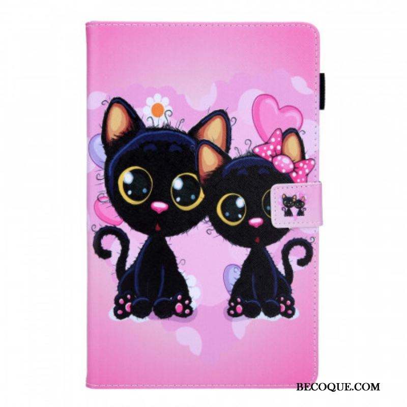 Housse Samsung Galaxy Tab A8 (2021) Couple de Chats