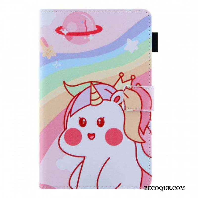 Housse Samsung Galaxy Tab A8 (2021) Mignonne Licorne