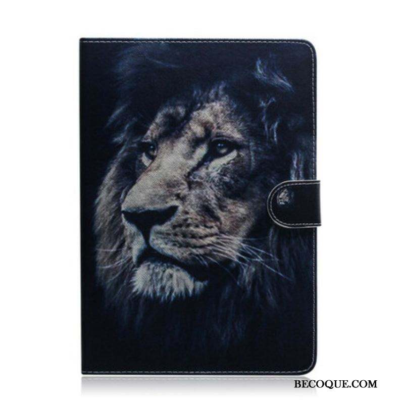 Housse Samsung Galaxy Tab S8 / Tab S7 Tête de Lion