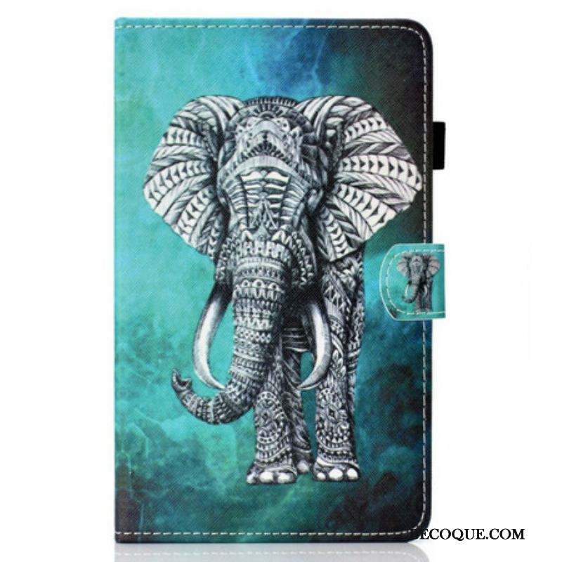 Housse Samsung Galaxy Tab S8 / Tab S7 Éléphant Tribal