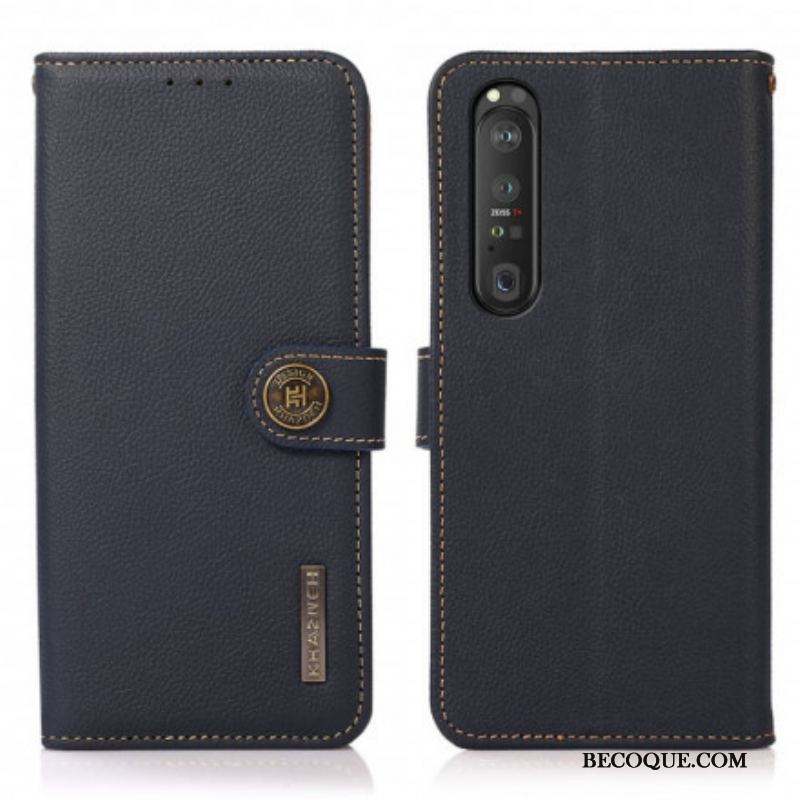 Housse Sony Xperia 1 III Simili Cuir KHAZNEH RFID