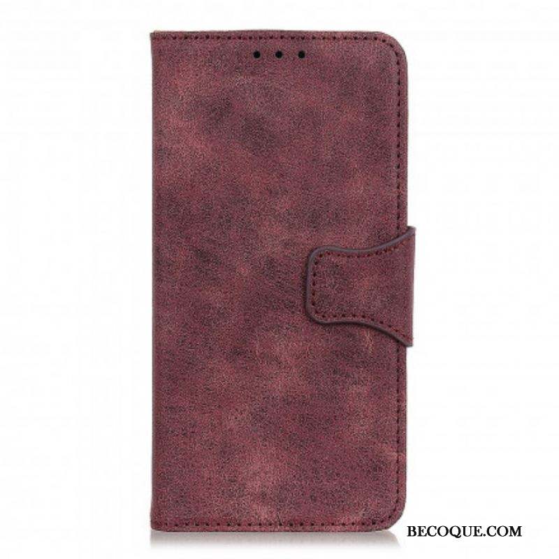 Housse Sony Xperia 10 III Cuir Fendu Vintage