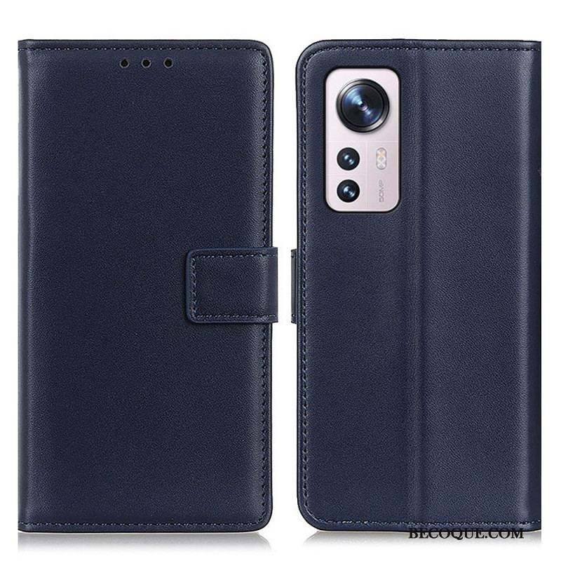 Housse Xiaomi 12 Pro Simili Cuir Simple