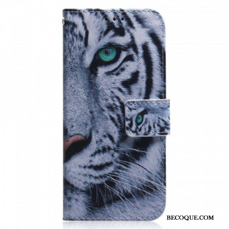 Housse Xiaomi 12 Pro Tigre Blanc